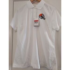 NWT Nike White Polo VILLA 7 Basketball Womens Sz Large